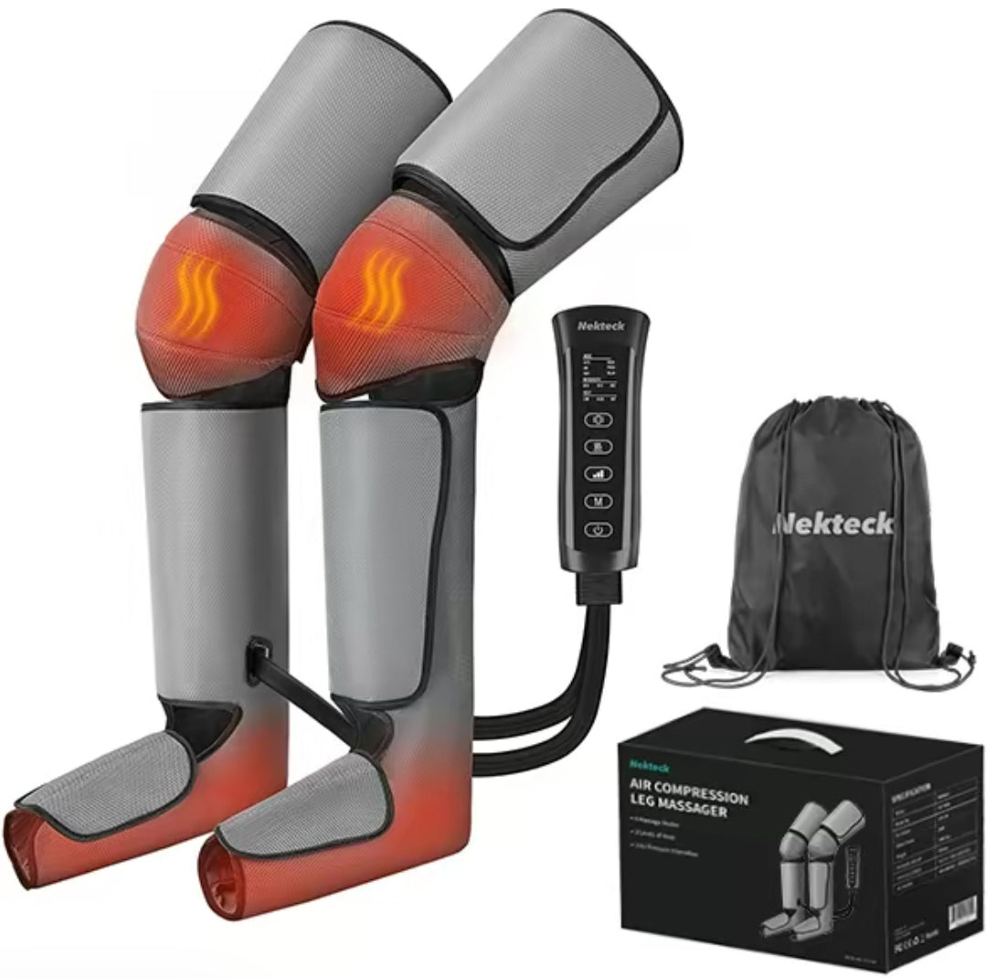 Air compression leg massager
