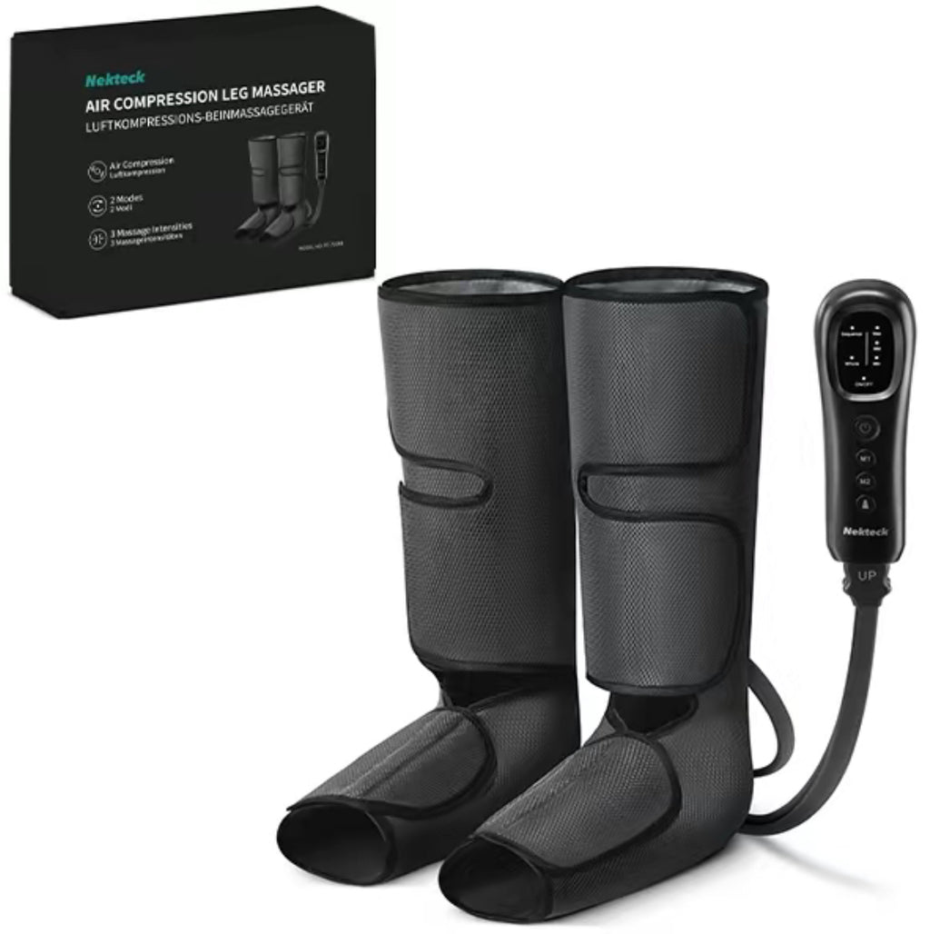 Air compression leg massager